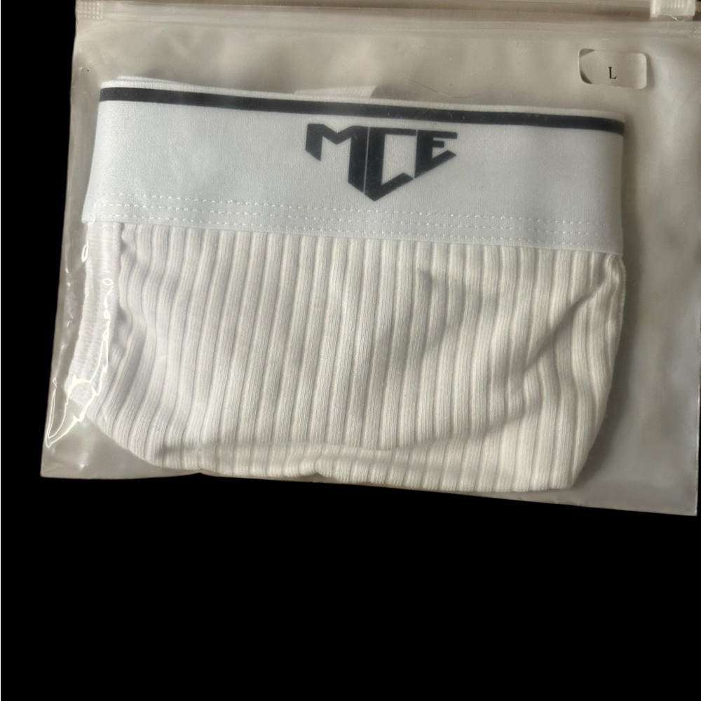 MCE White Ribbed Men's Underwear